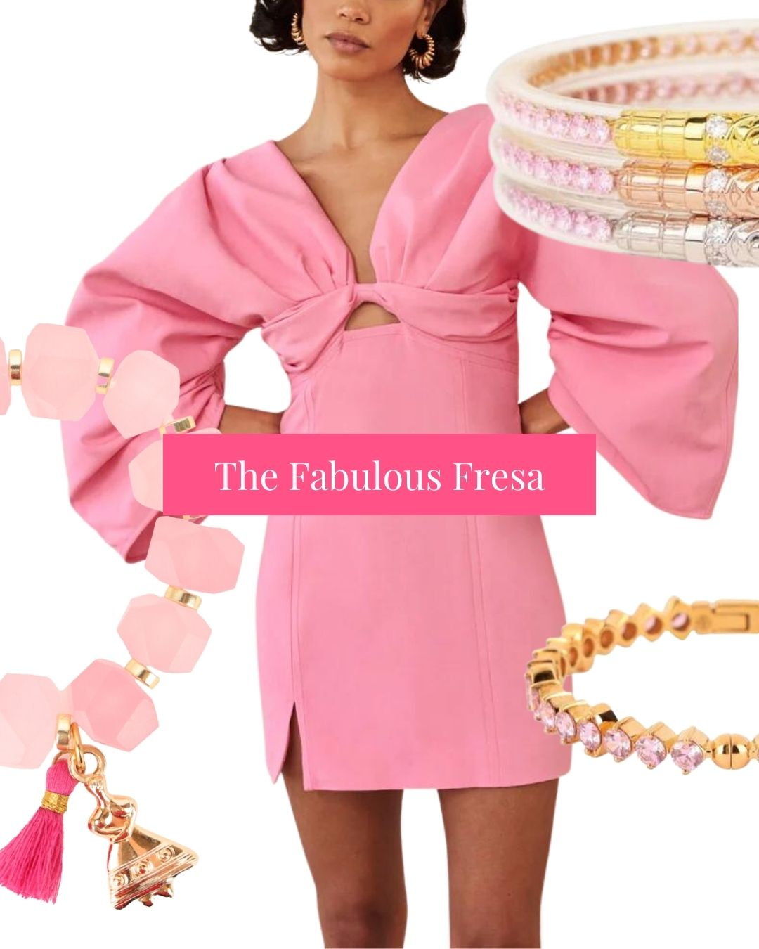 The Fabulous Fresa | Pink summer fashion trends | Cult Gia summer dresses| BuDhaGirl Summer jewelry|summer 2023 fashion trends