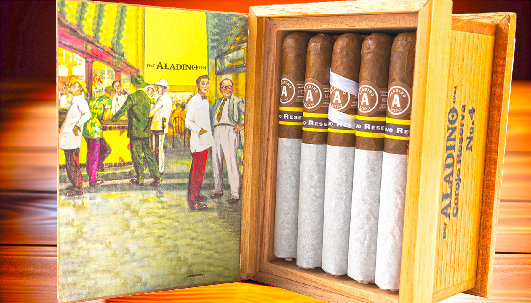 Unboxing experience of Aladino Corojo Reserva cigar