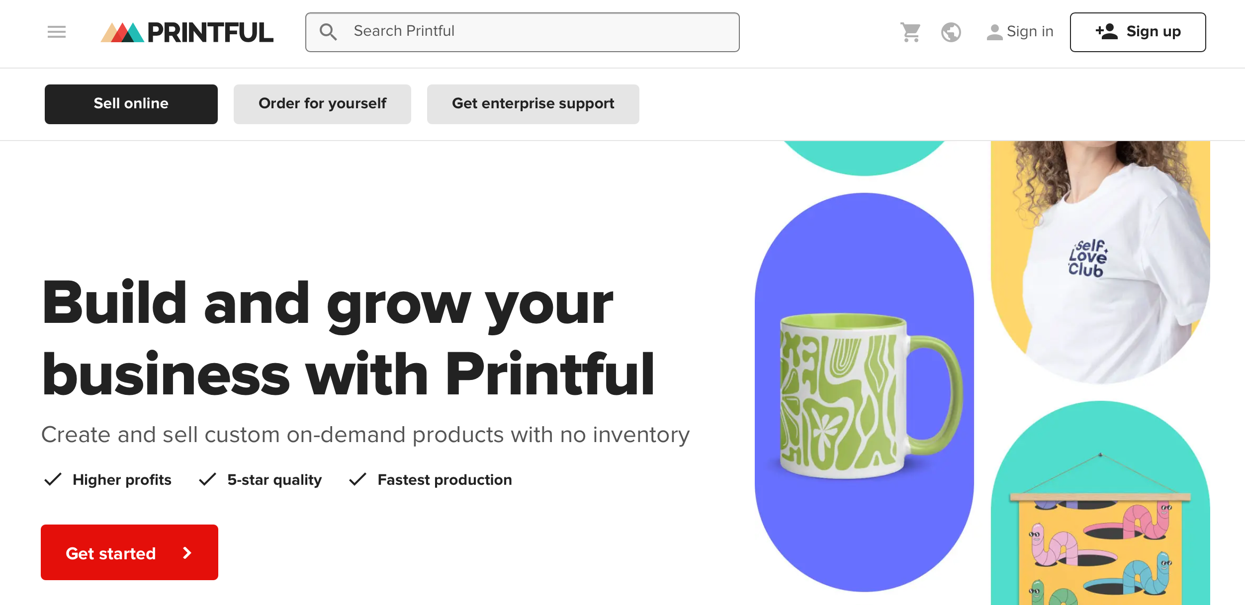 customizable dropshipping products - printful 