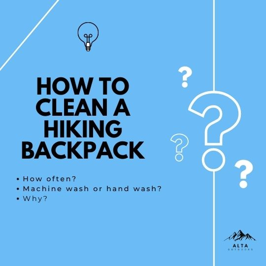 How to clean a hiking backpack