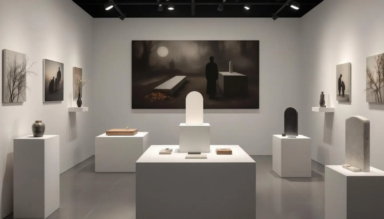 Verschiedene Arten der halbanonymen Bestattung werden hier dargestellt.