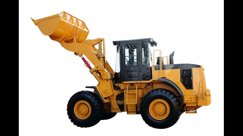 A wheel loader ready for working. 