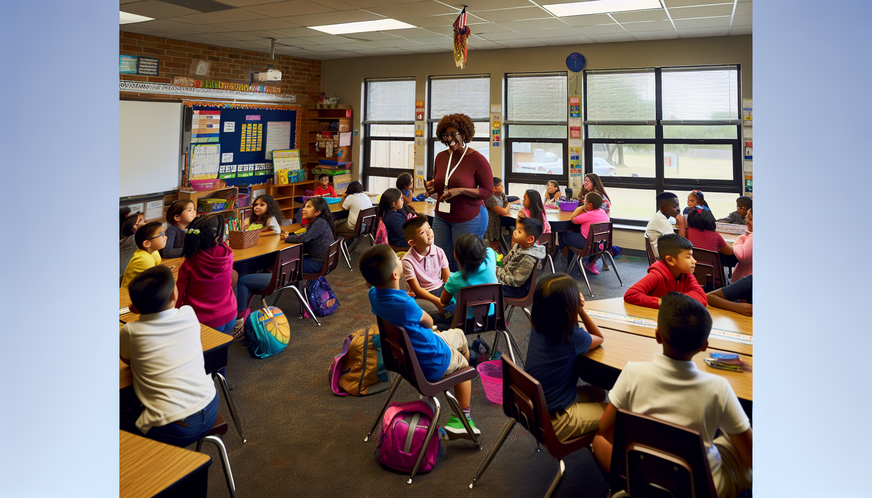 Elementary school classroom in Hutto ISD