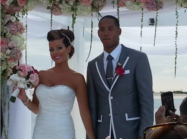 Meghan Allen and Devin Harris (Photo via Jocks and Stiletto Jill)