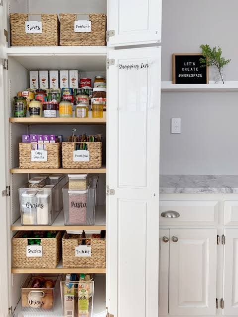 Food items in a Lazy Susan