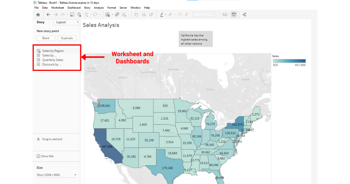 Worksheet and dashboards