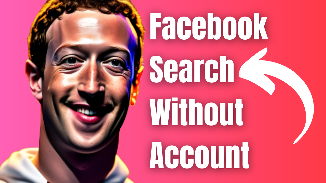 search facebook profile with no account