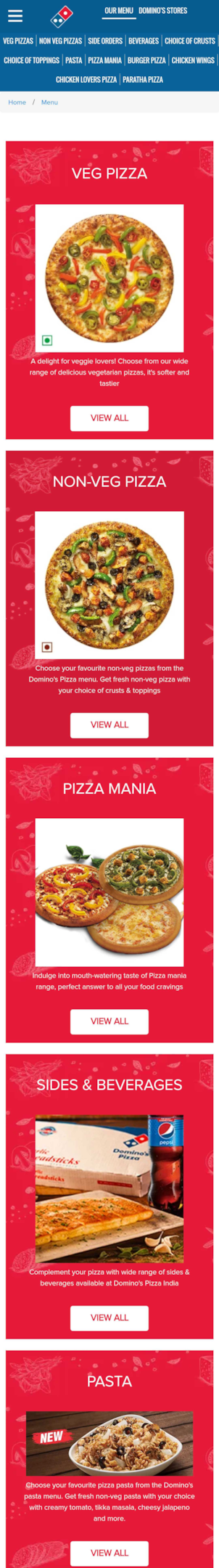 Exclusive Preview of Pasta Pizza - Domino's Pizza India