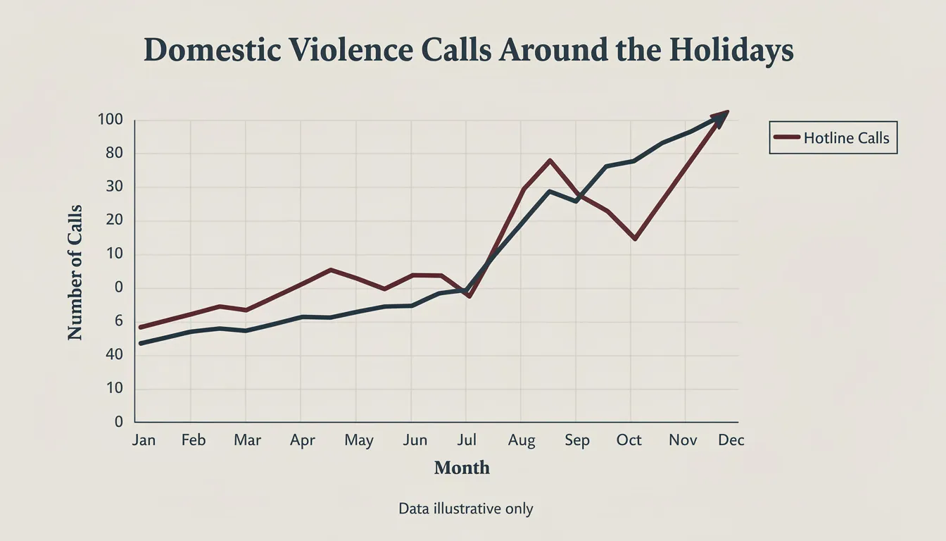 Tad Nelson & Associates understand how domestic violence increases during the holiday season and is always available to help.