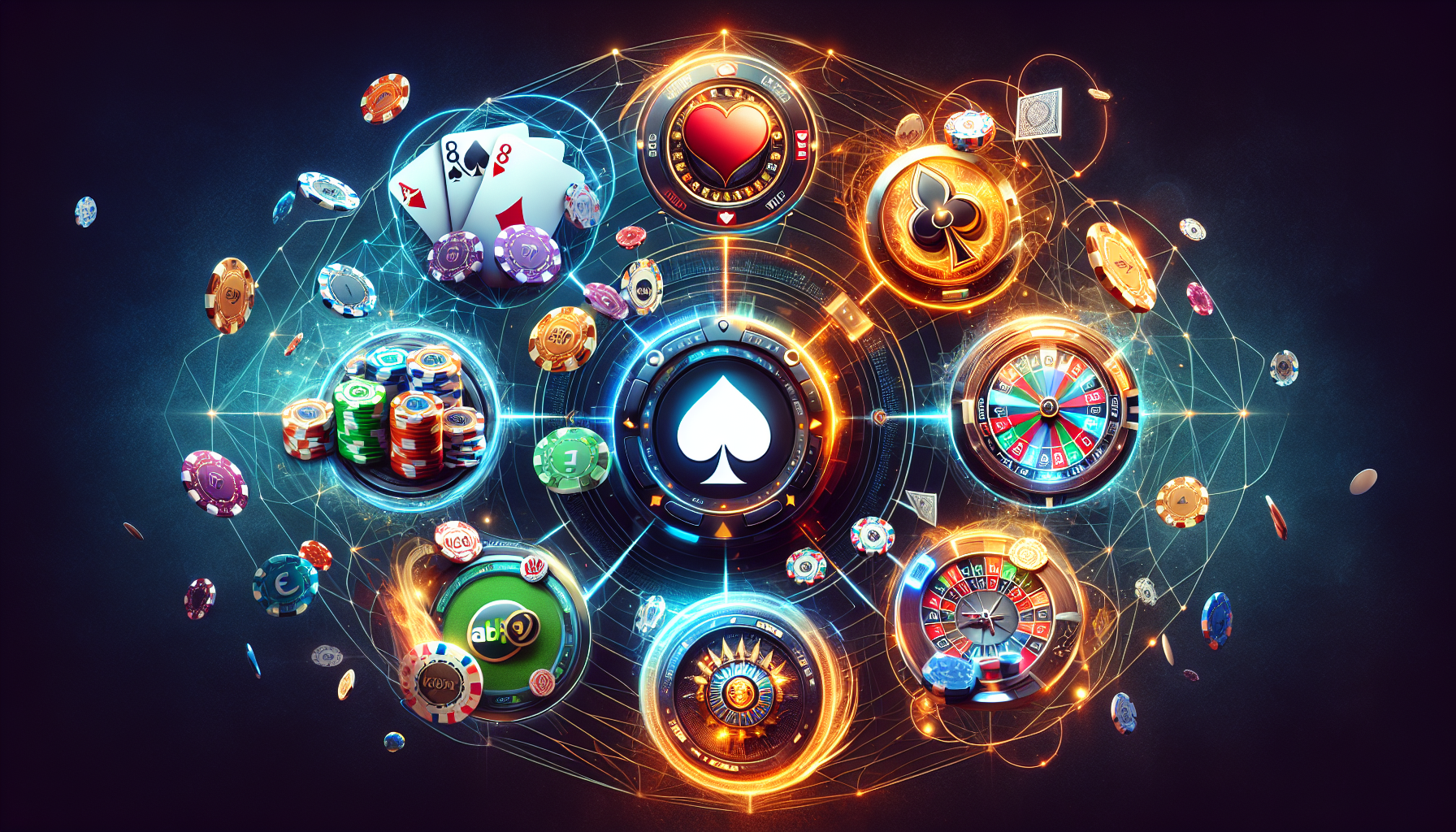 Illustration of online poker platforms