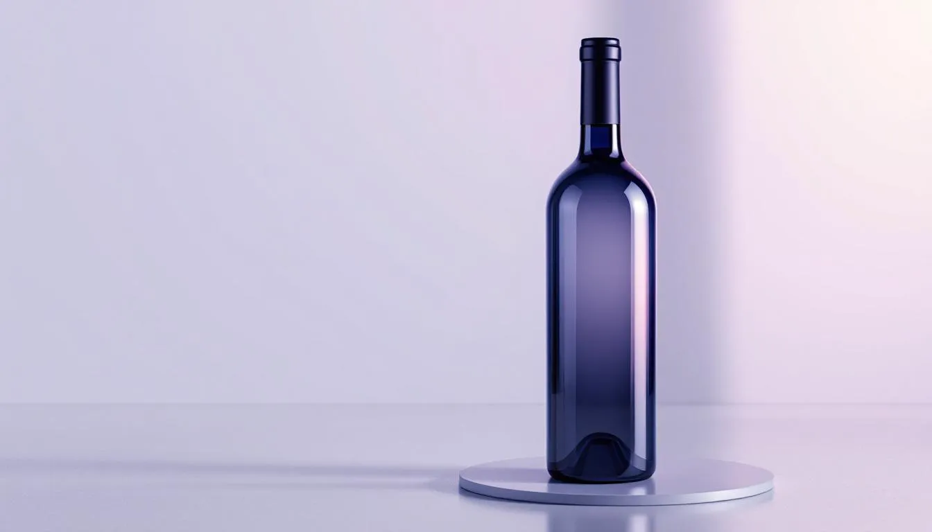 A beautifully designed personalized wine bottle, a perfect gift for any occasion.