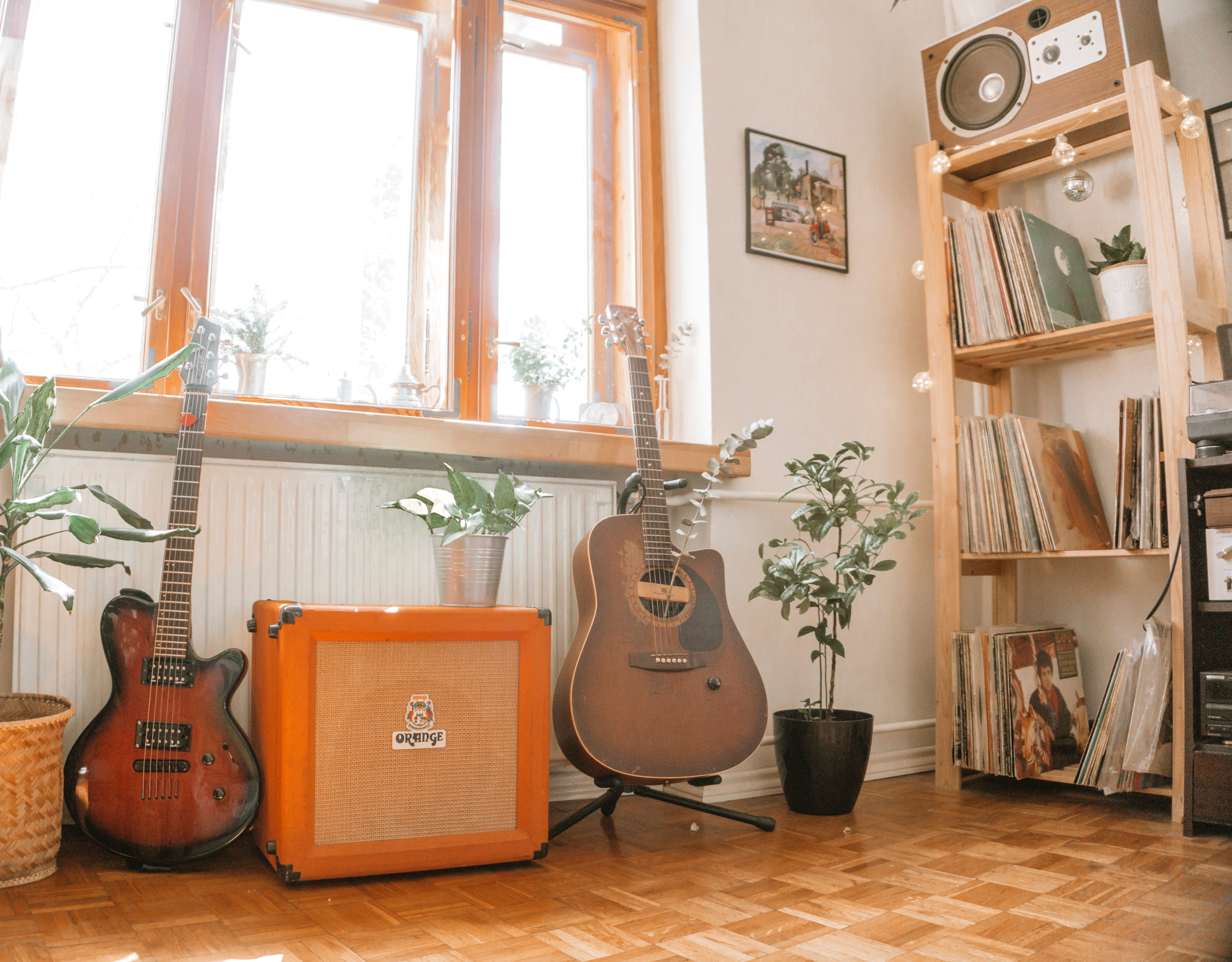 phono preamp, record player, vinyl setup