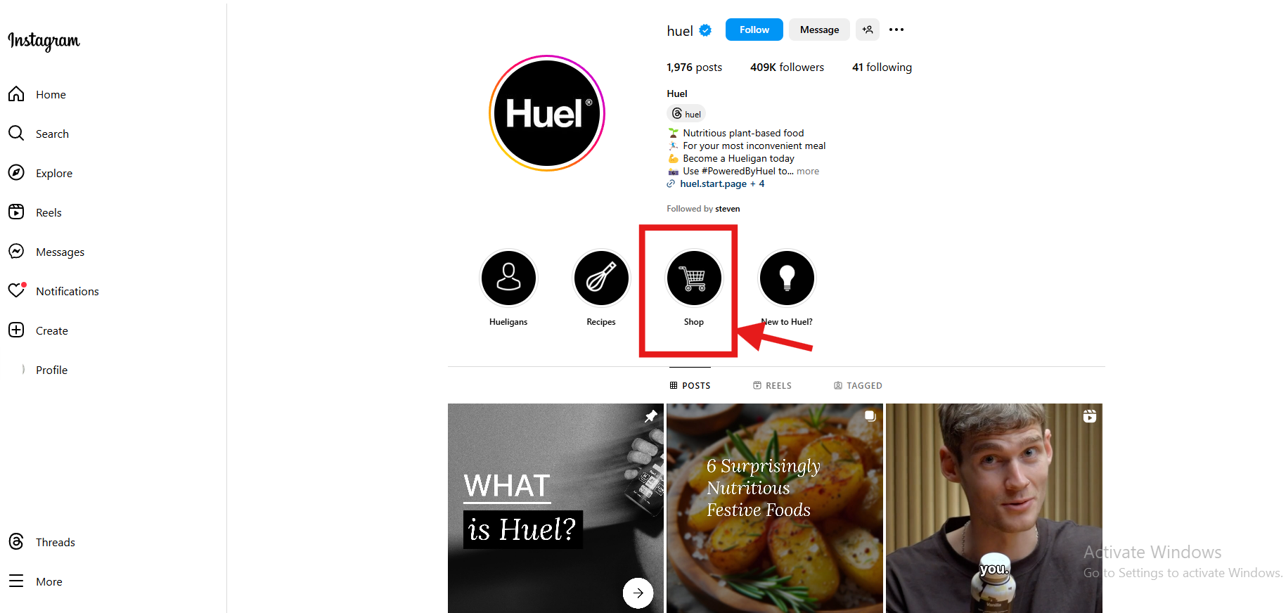 huel example for e-commerce sales funnels