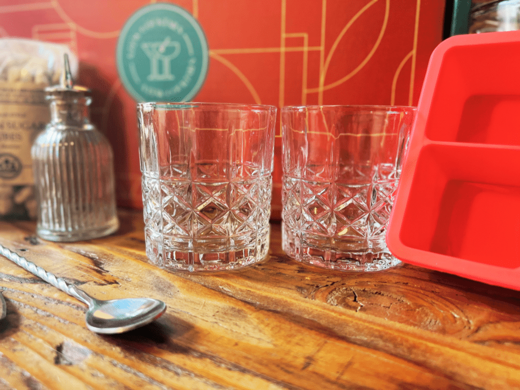 Whiskey rocks glasses