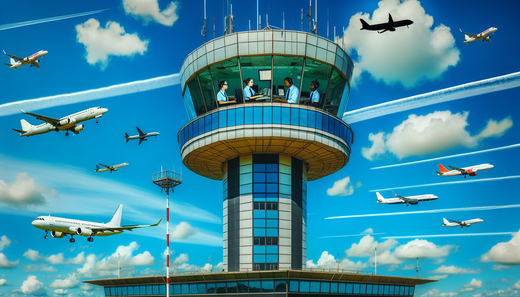 Airspace and air traffic control in instrument flying