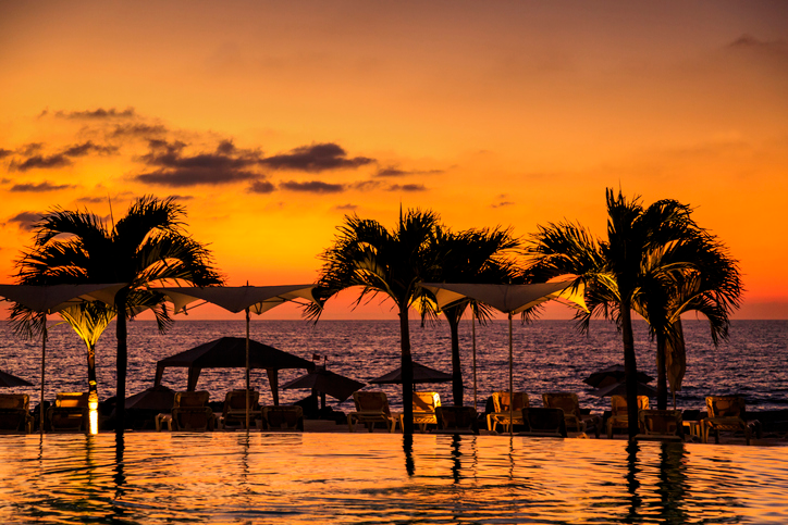 Beach in Puerto Vallarta. 