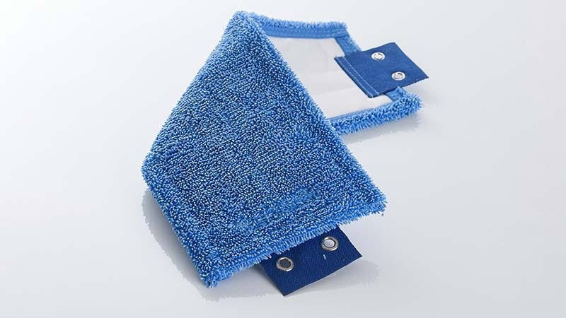 Blue flat microfiber mop head