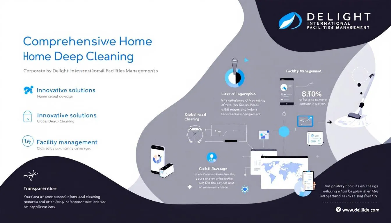 An overview of comprehensive home deep cleaning services offered by Delight International Facilities Management.