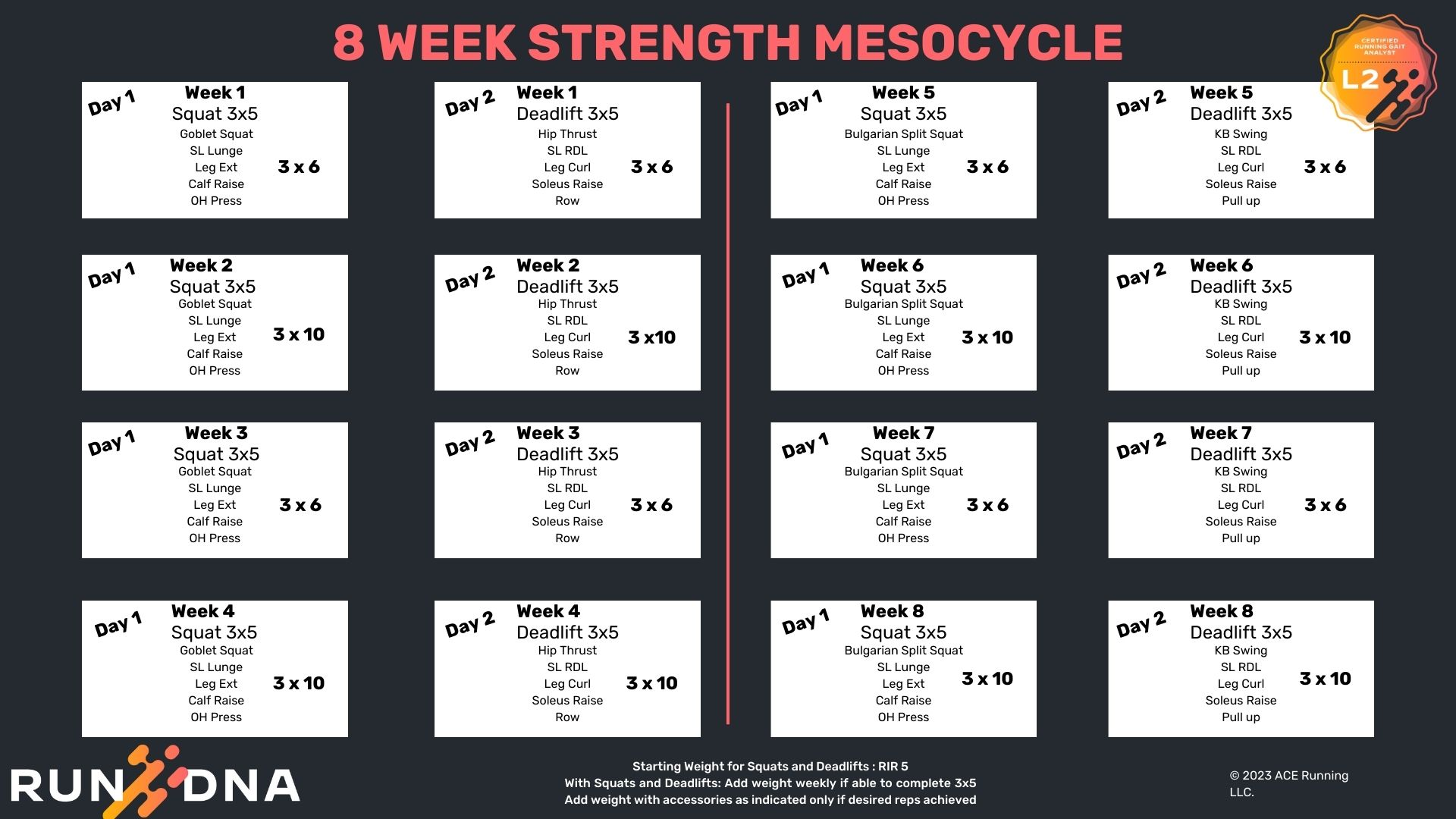 General Strength for Runners from Level 2 Certified Running Gait Analyst Course