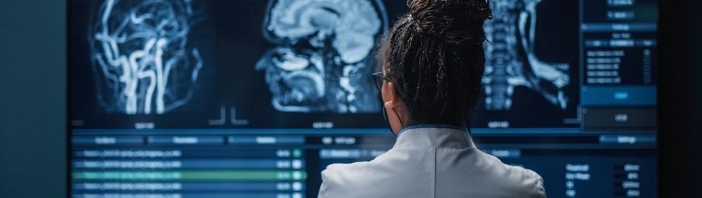 A severe traumatic brain injury and the recovery process making new neural connections.