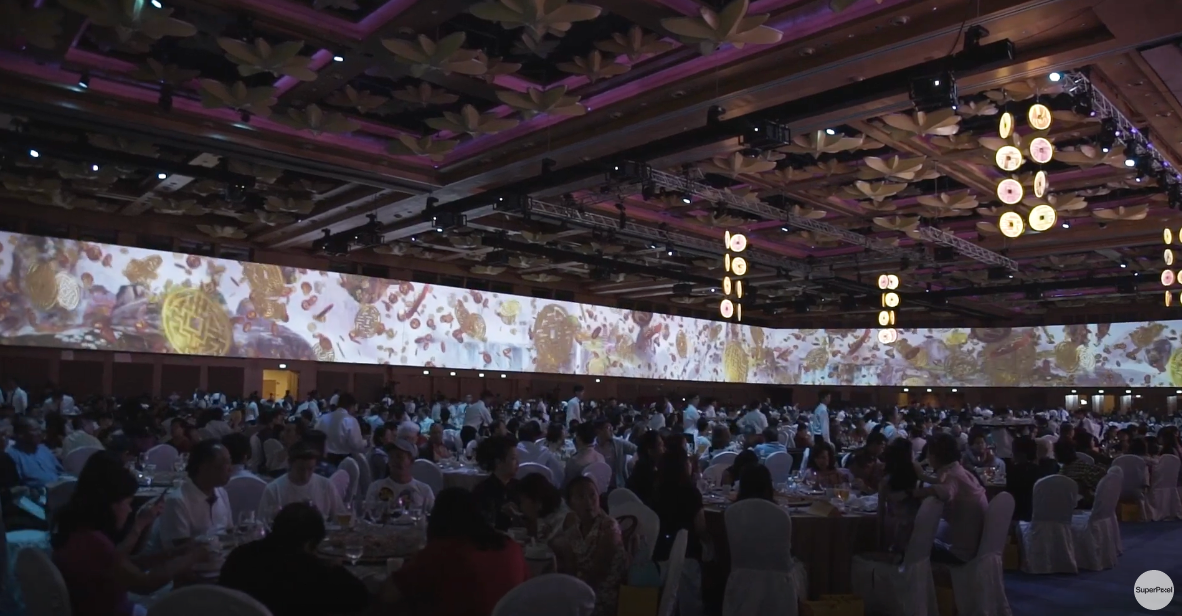 SuperPixel's Resorts World Sentosa Chinese New Year Gala Dinner Event Animation Video Image Example