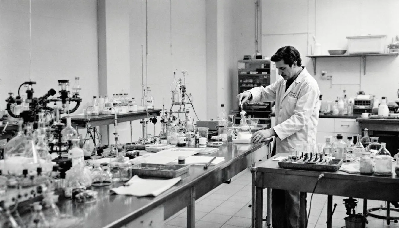 A scientific research setting focused on controlled substances and exemptions.