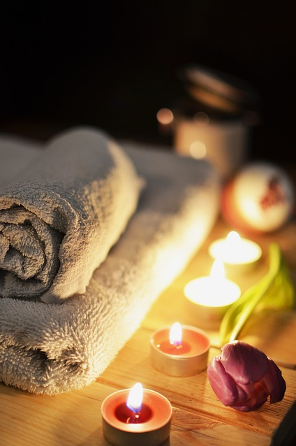 massage therapy, candles, relaxation