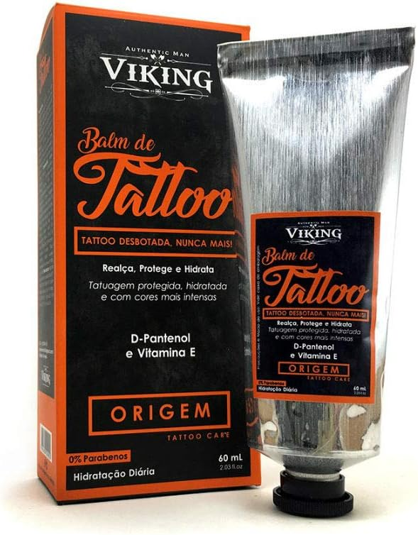 Pomada para tatuagem Balm de Tattoo Viking Origem. Imagem: Amazon