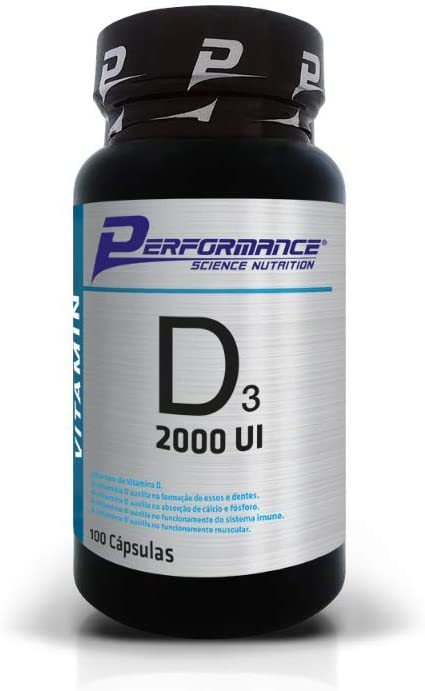 D3 2000Ui, suplemento de vitamina D da Performance Nutrition. Fonte da imagem: Amazon