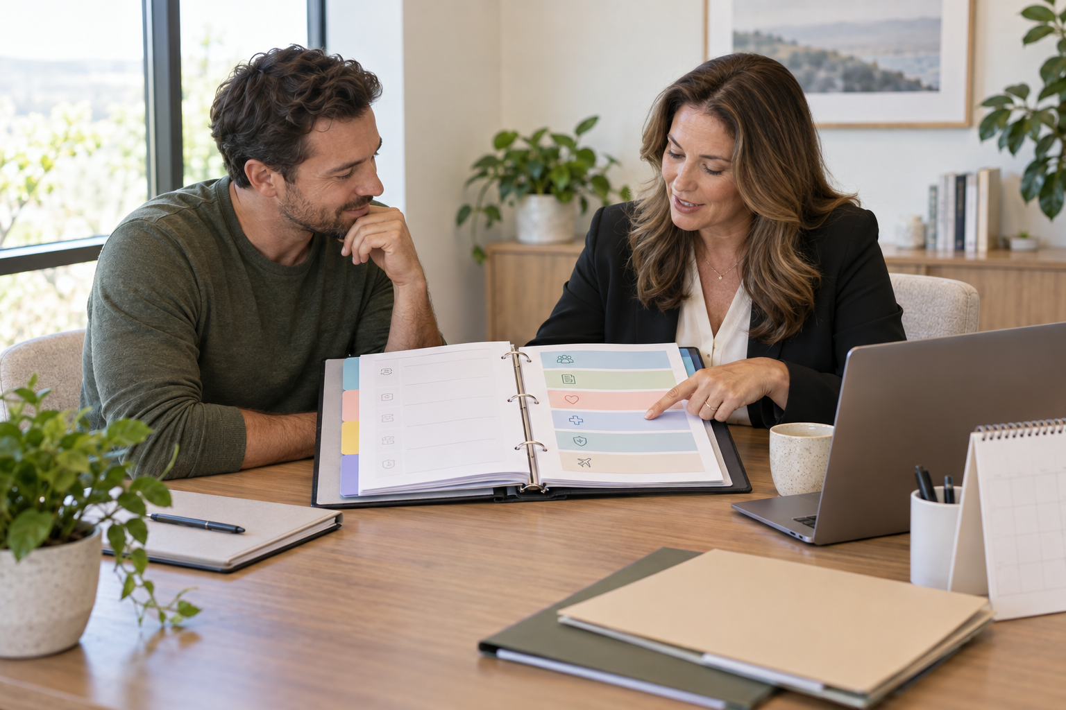 Intended father reviewing the different expense categories involved in a surrogacy journey