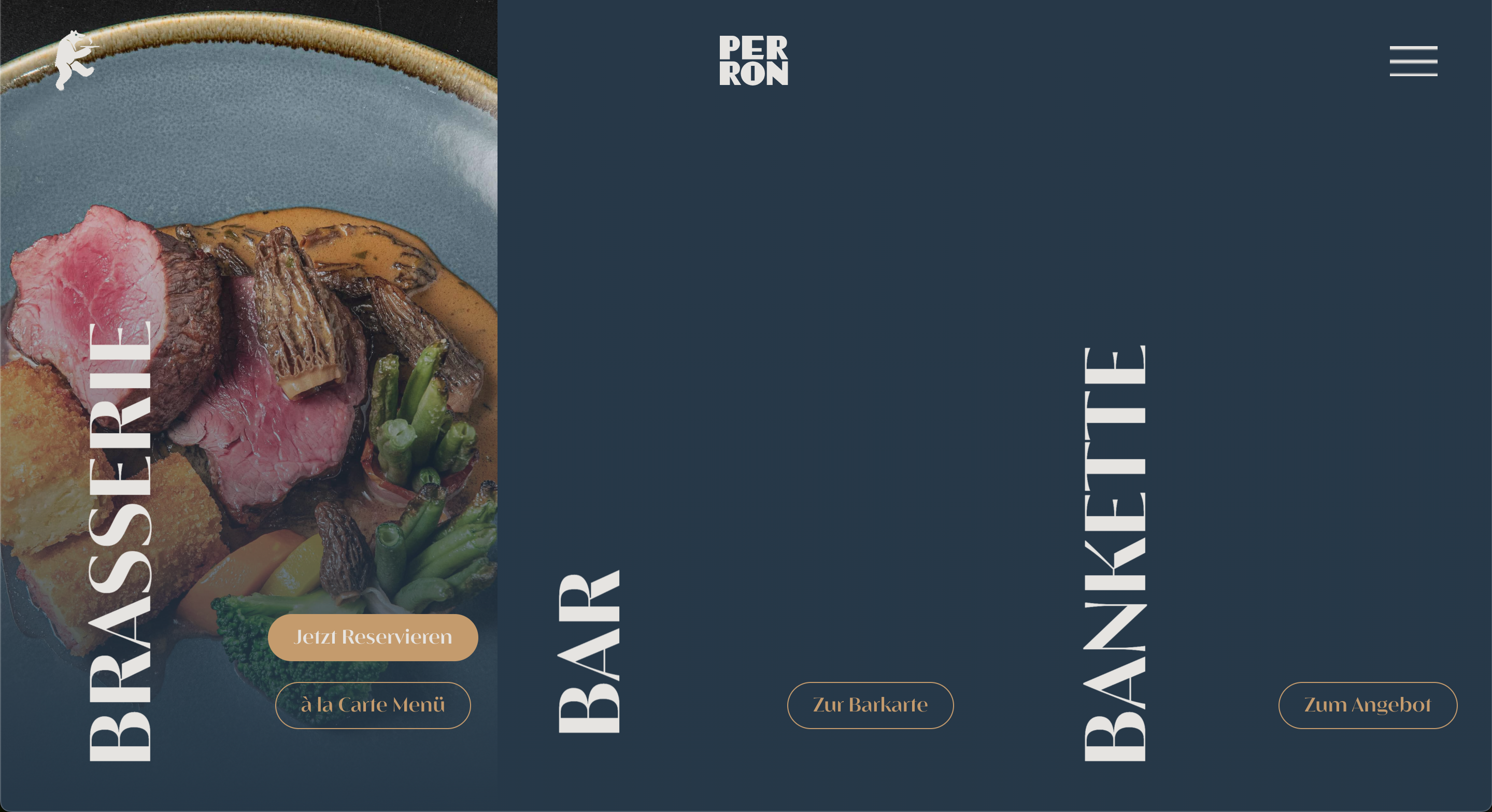 Screenshot Website Perron