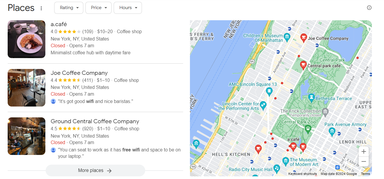 explicit local keyword modifiers can help users find your business