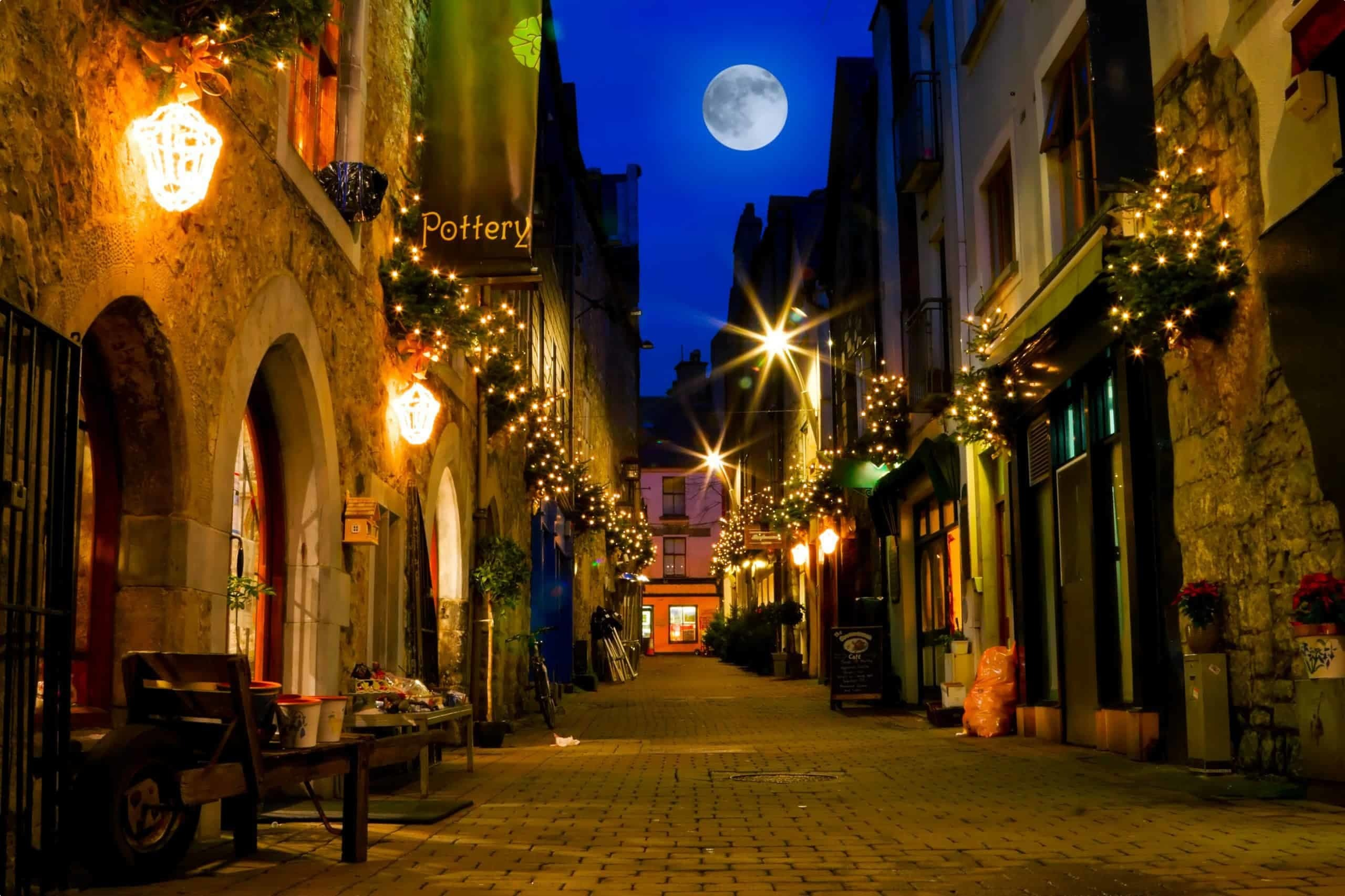 Night life in Galway City