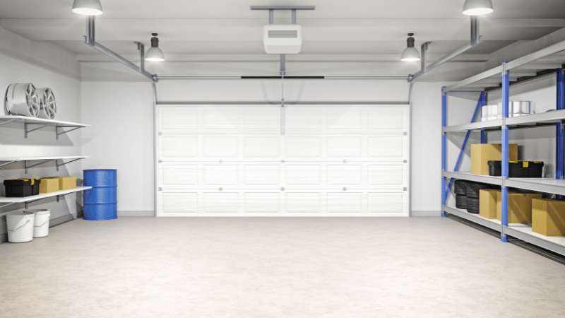 A clean garage