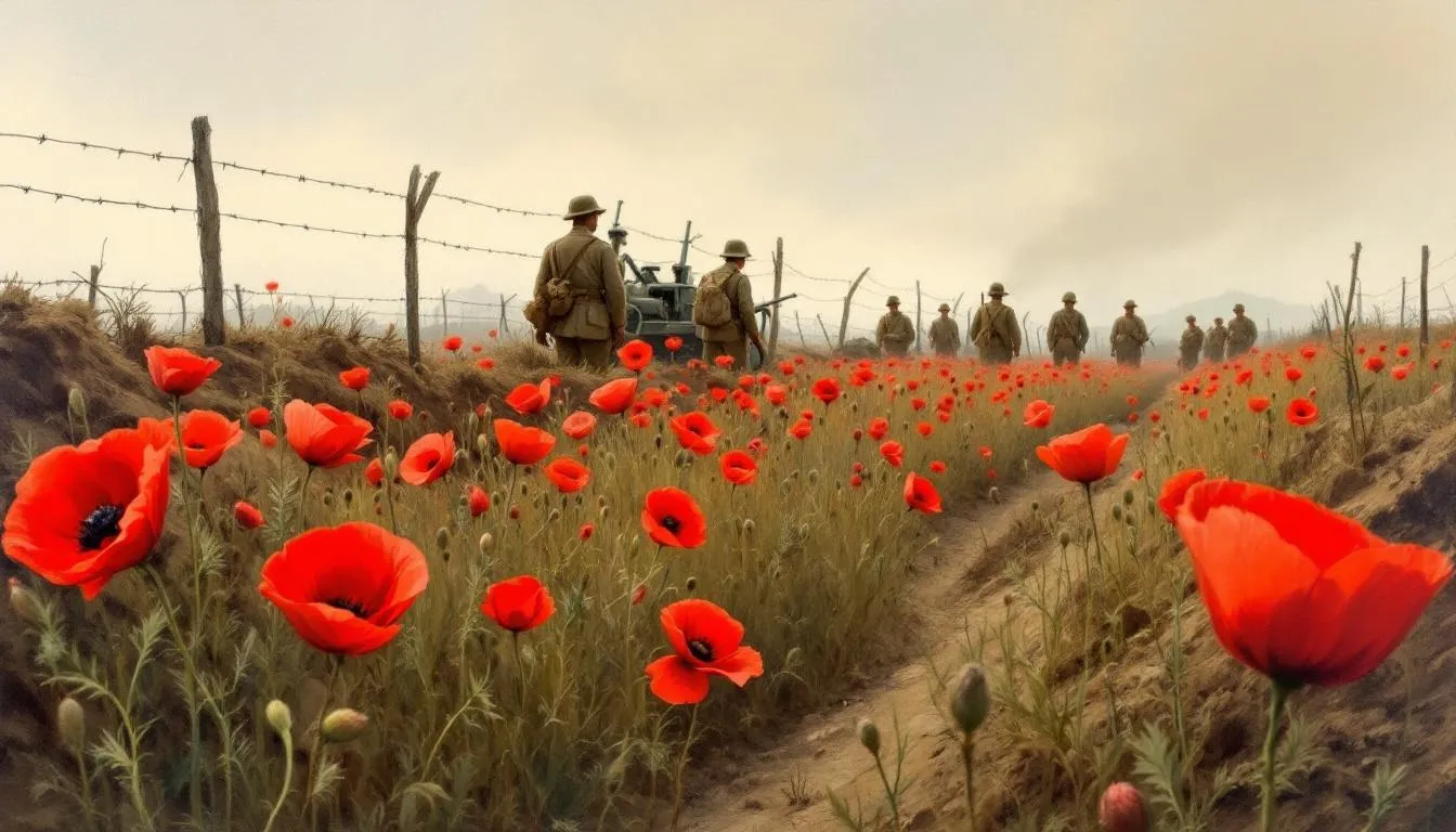 The image depicts a collection of poppy jewellery, featuring sterling silver earrings, bracelets, and pendants, all inspired by the iconic poppy flower. This unique tribute to remembrance showcases vibrant colours and serves as a touching reminder of service, available for purchase in a variety of options at Poppy Jewellery UK.