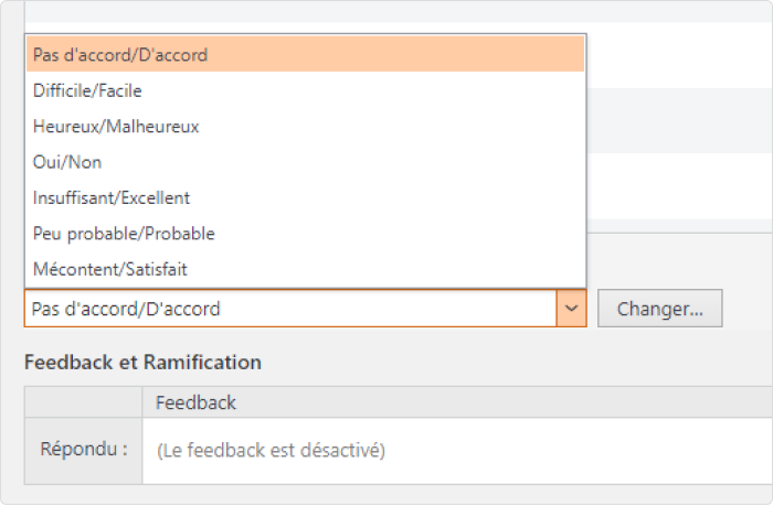 L’exemple de résultats de questionnaire QVT