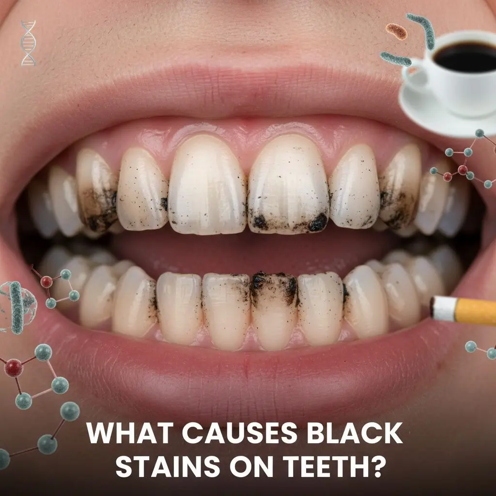 What Causes Black Stains on Teeth?