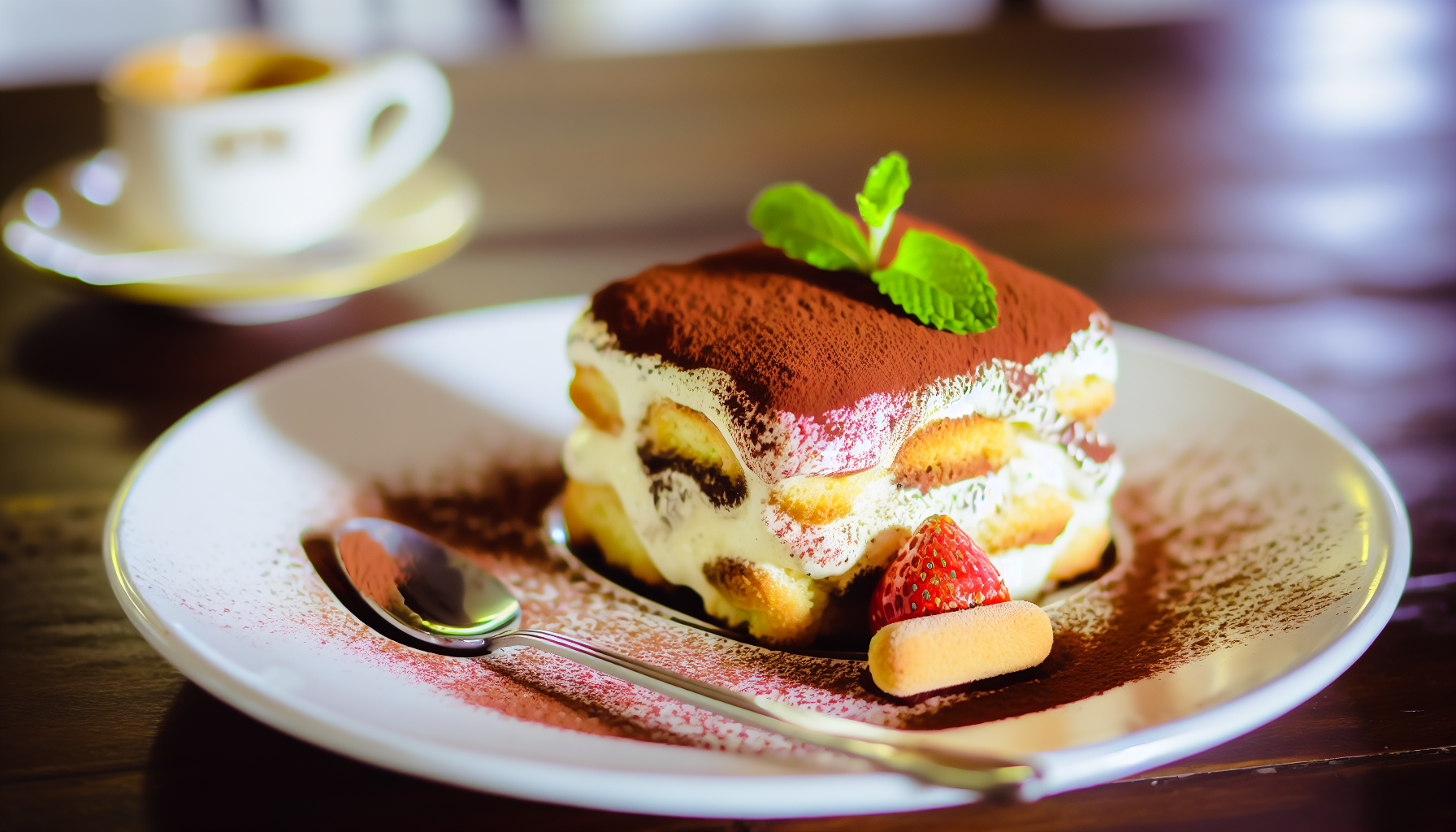 Irresistible tiramisu dessert at Casa D'Angelo
