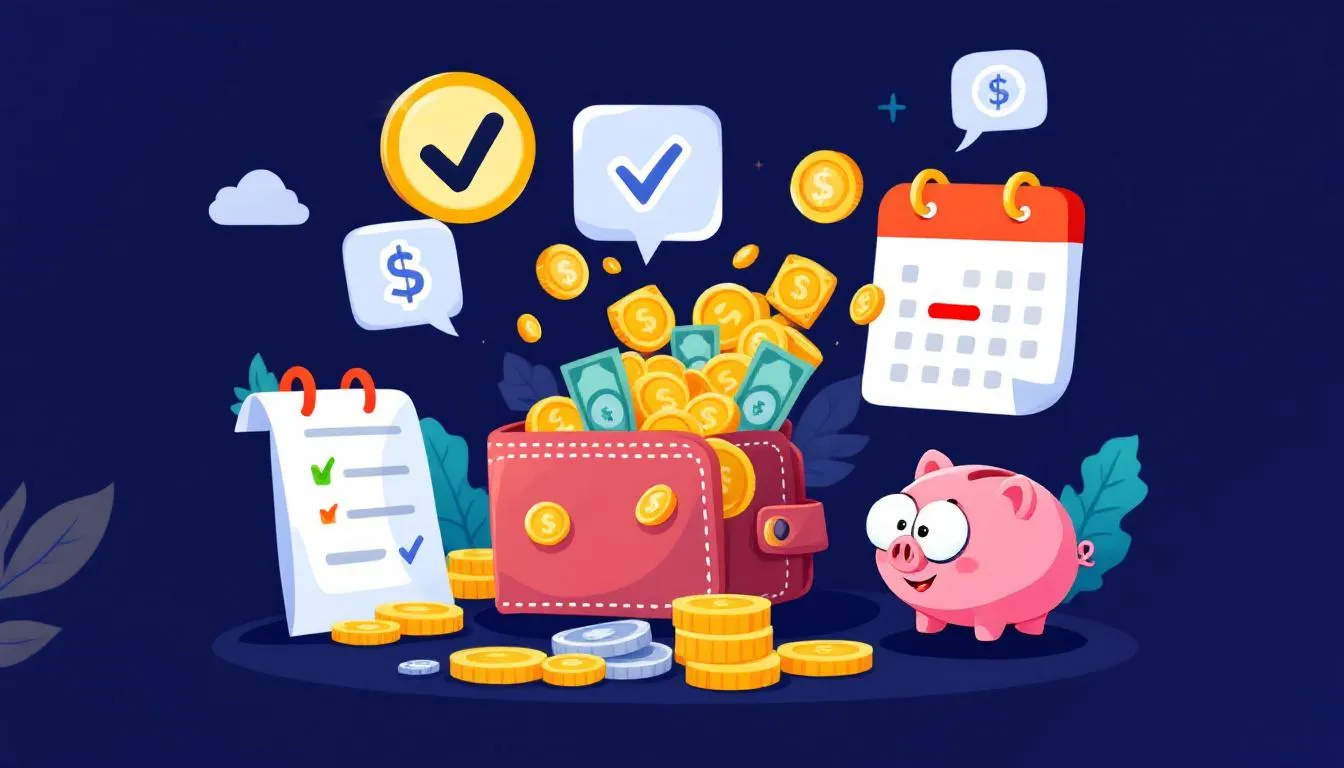 An illustration showing the concept of early payment discounts to save money.