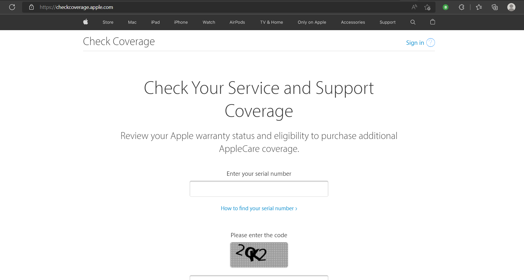 Apple warranty query to tell how old your phone is
