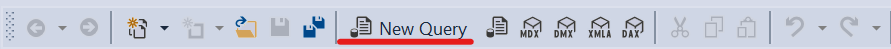 New Query option on top left of the SQL Express window