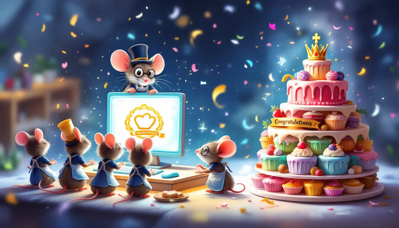 Ordering mini cakes online.