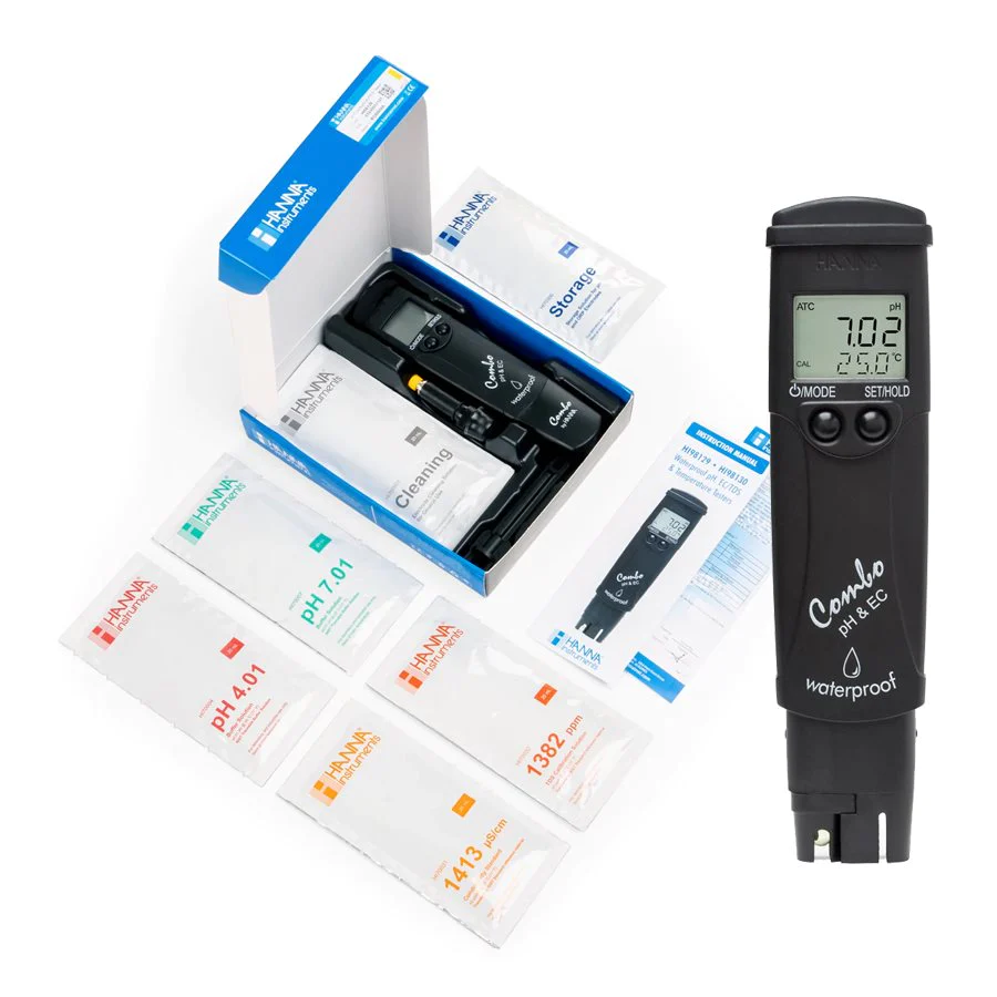 Hanna pH EC Meter with comprehensive features