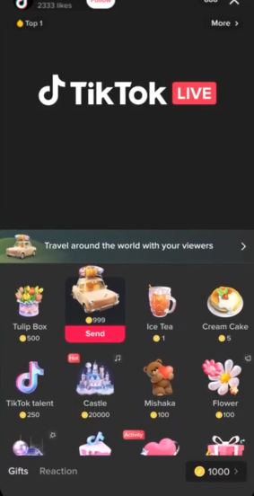 tiktok live selling