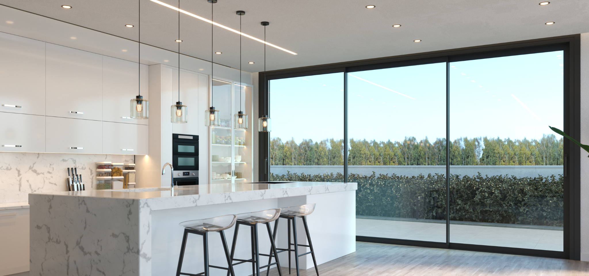 floor to ceiling sliding door