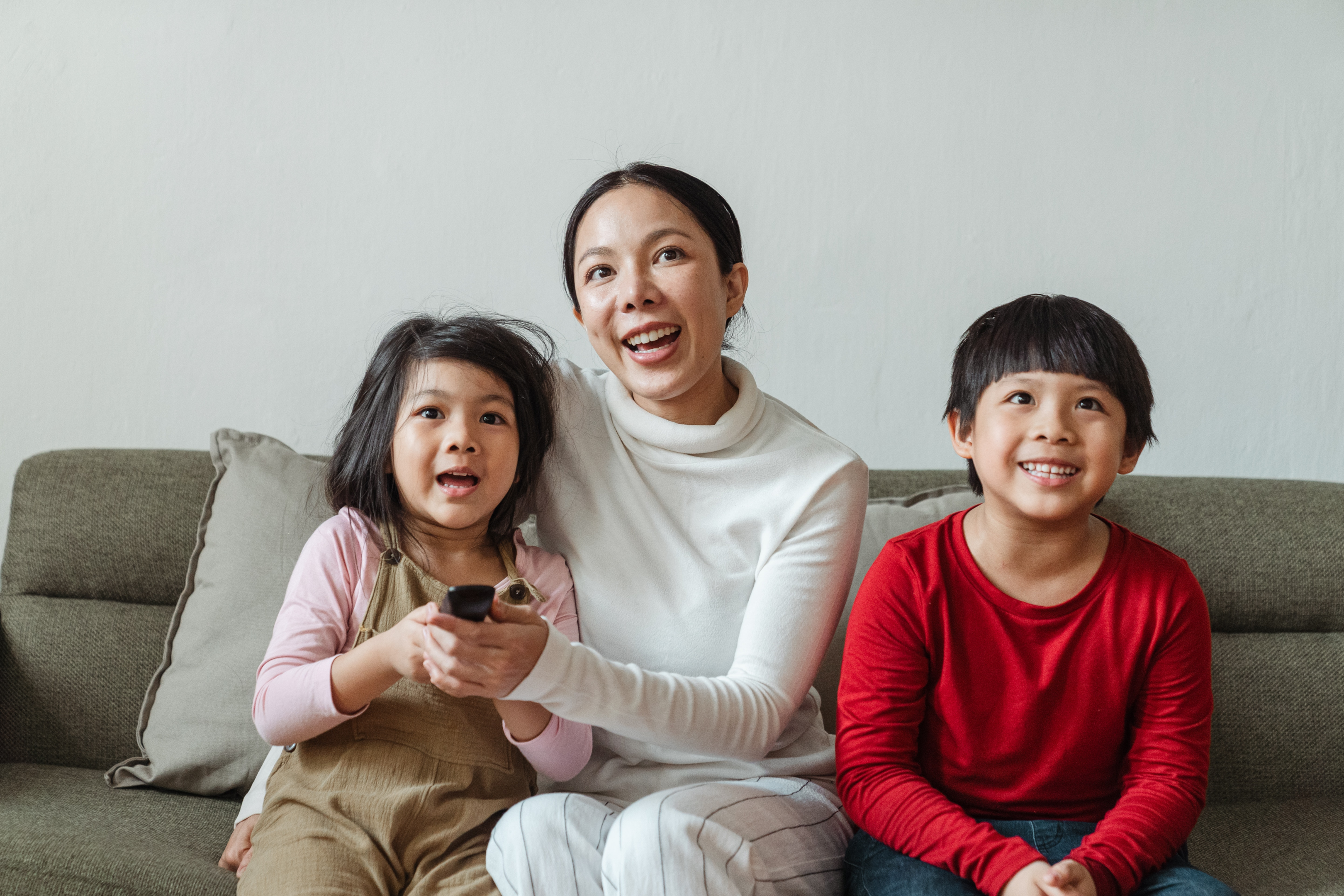 Family Watching TV