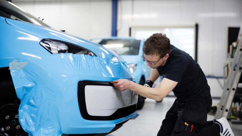 Many auto repair shops owners prefer Vinyl Wrap over paint