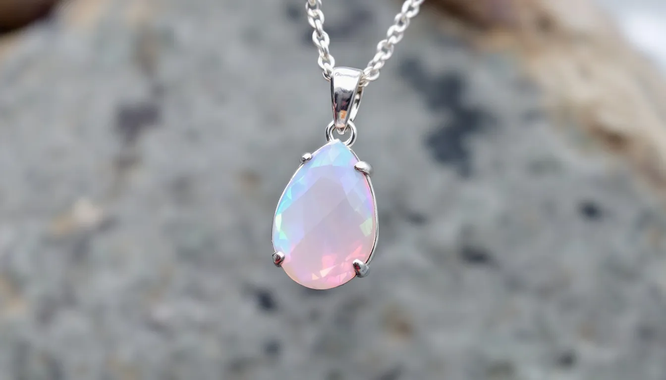 The image showcases a collection of opal and tourmaline necklaces, featuring vibrant hues and a dazzling array of gemstones. These handcrafted pieces are perfect for October birthdays, symbolizing creativity and emotional balance, making them meaningful gifts for loved ones.