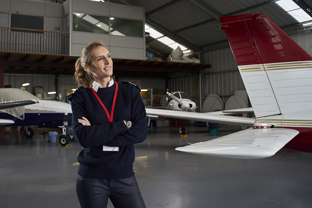 Aviation degree program classroom