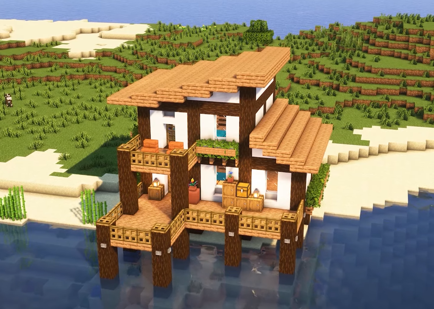 6 Minecraft Beach House Designs For The Perfect Seaside Escape